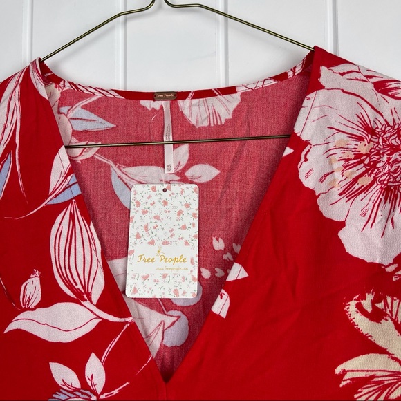 Free People Ob815445 red top - Picture 2 of 6